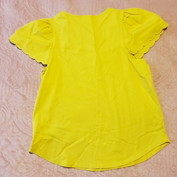 Maeve Lelyah Scalloped Top Size L - Picture 3 of 5